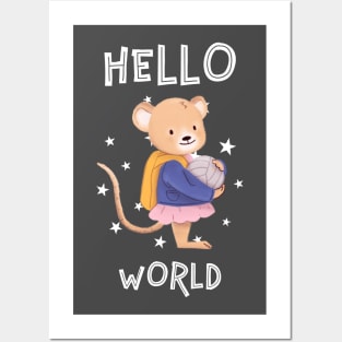 Hello World - Little Mouse Posters and Art